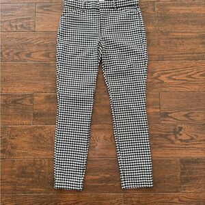 Black and White Gingham Pants